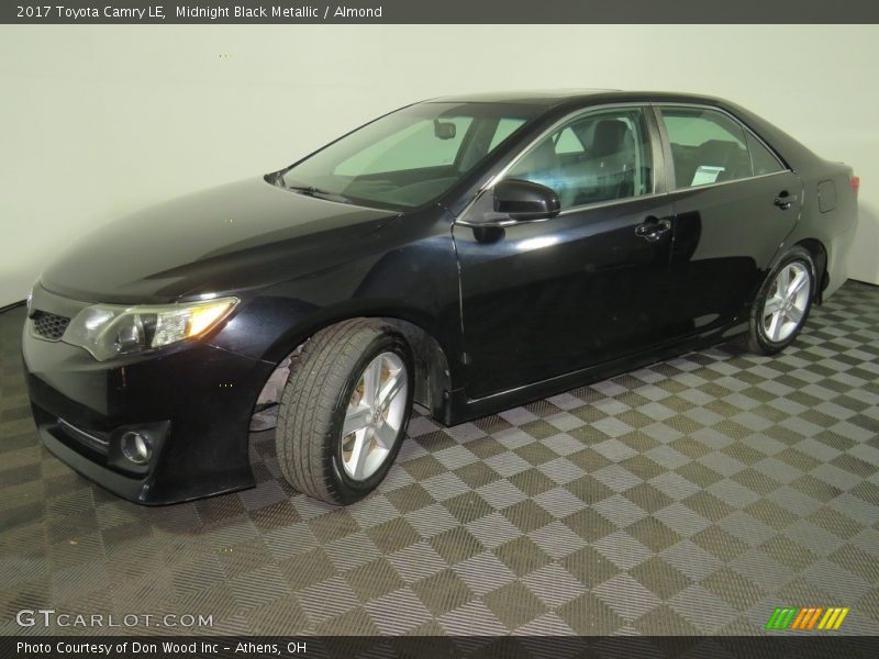 Midnight Black Metallic / Almond 2017 Toyota Camry LE