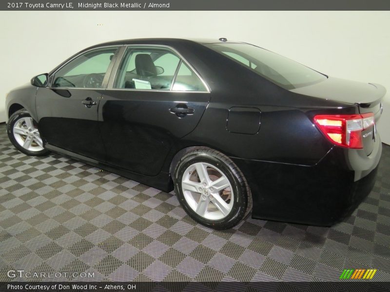 Midnight Black Metallic / Almond 2017 Toyota Camry LE
