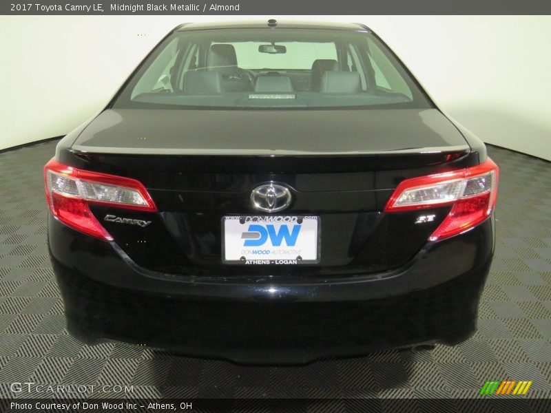Midnight Black Metallic / Almond 2017 Toyota Camry LE