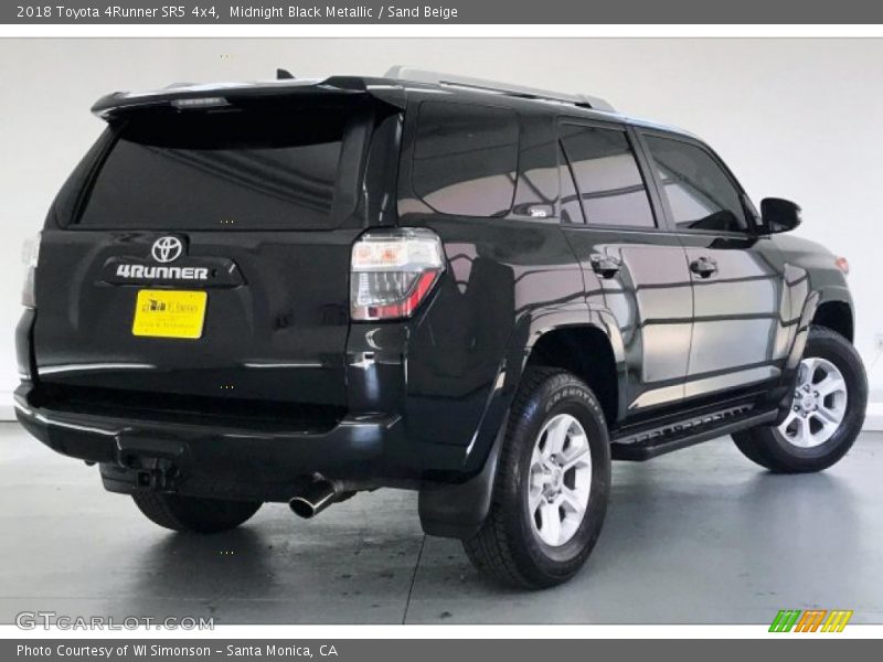 Midnight Black Metallic / Sand Beige 2018 Toyota 4Runner SR5 4x4