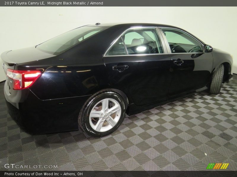 Midnight Black Metallic / Almond 2017 Toyota Camry LE