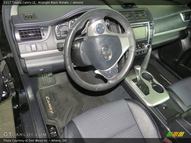 Midnight Black Metallic / Almond 2017 Toyota Camry LE