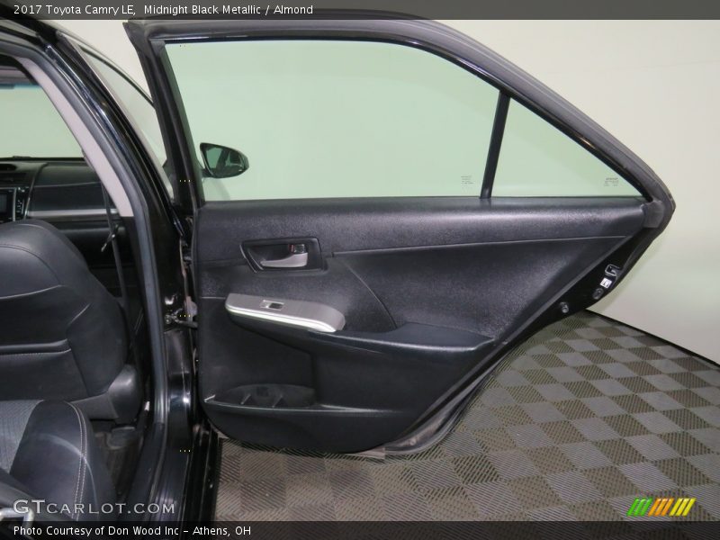 Midnight Black Metallic / Almond 2017 Toyota Camry LE