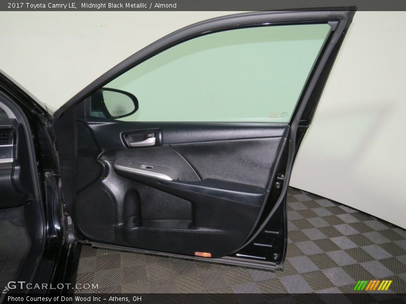 Midnight Black Metallic / Almond 2017 Toyota Camry LE