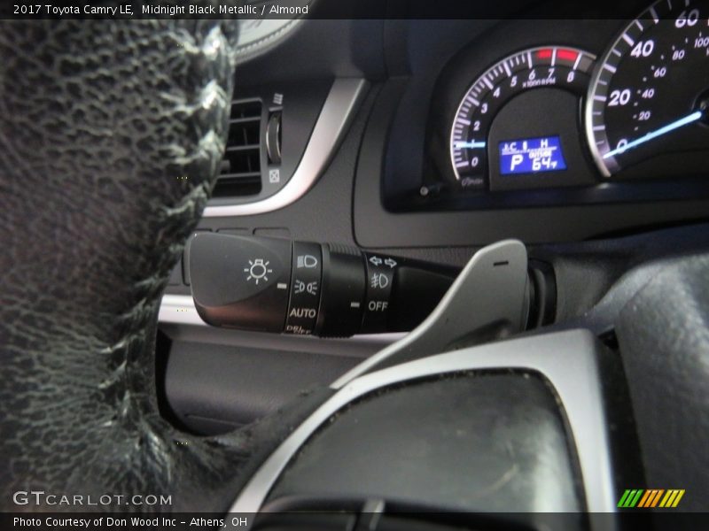 Midnight Black Metallic / Almond 2017 Toyota Camry LE