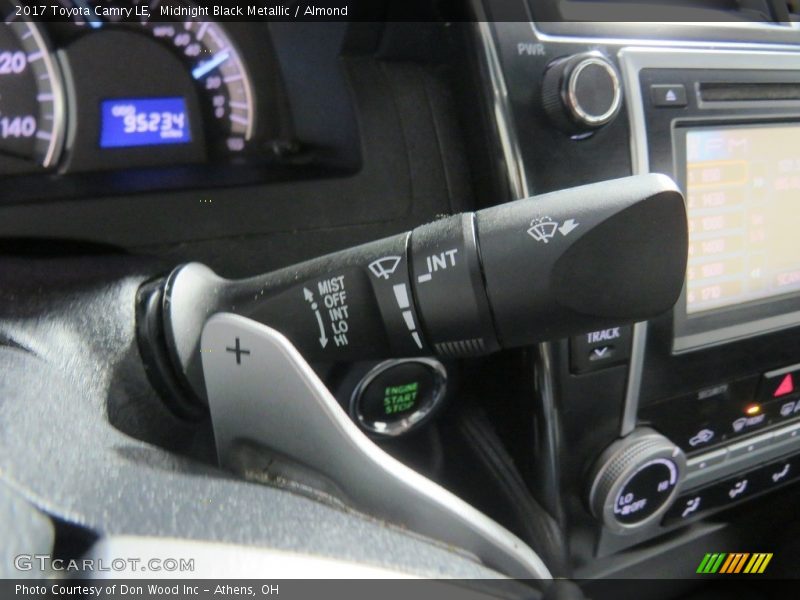 Midnight Black Metallic / Almond 2017 Toyota Camry LE