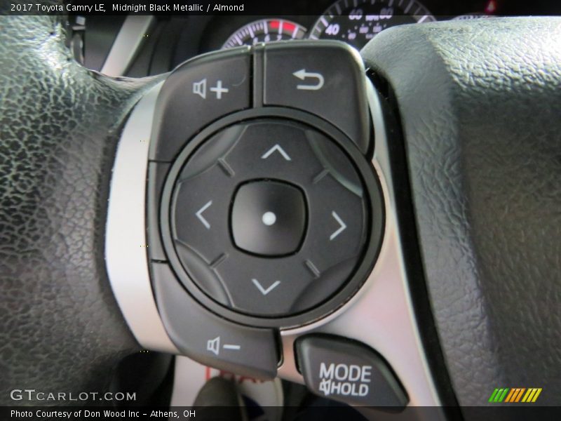 Midnight Black Metallic / Almond 2017 Toyota Camry LE