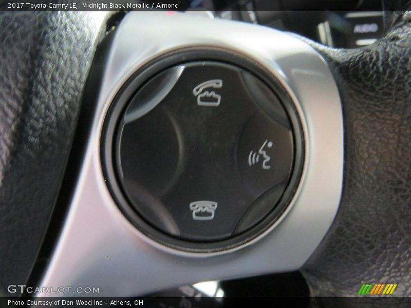 Midnight Black Metallic / Almond 2017 Toyota Camry LE