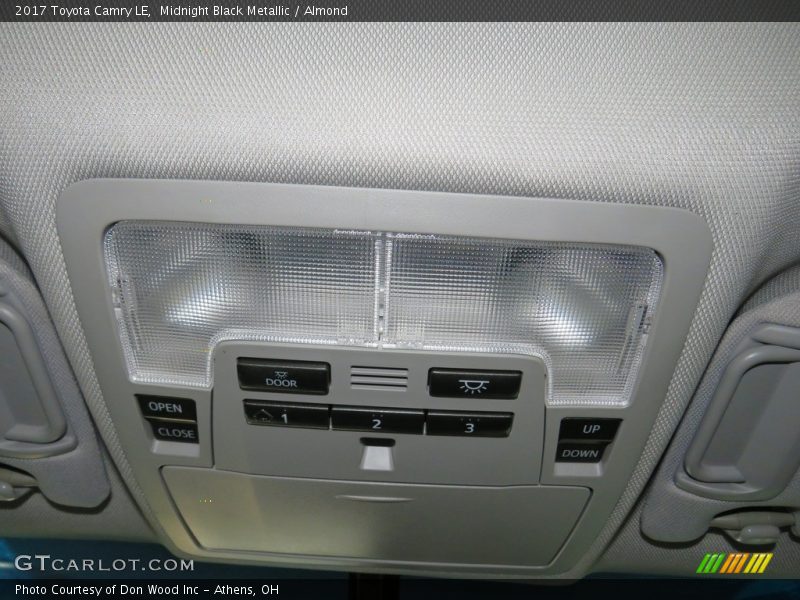 Midnight Black Metallic / Almond 2017 Toyota Camry LE