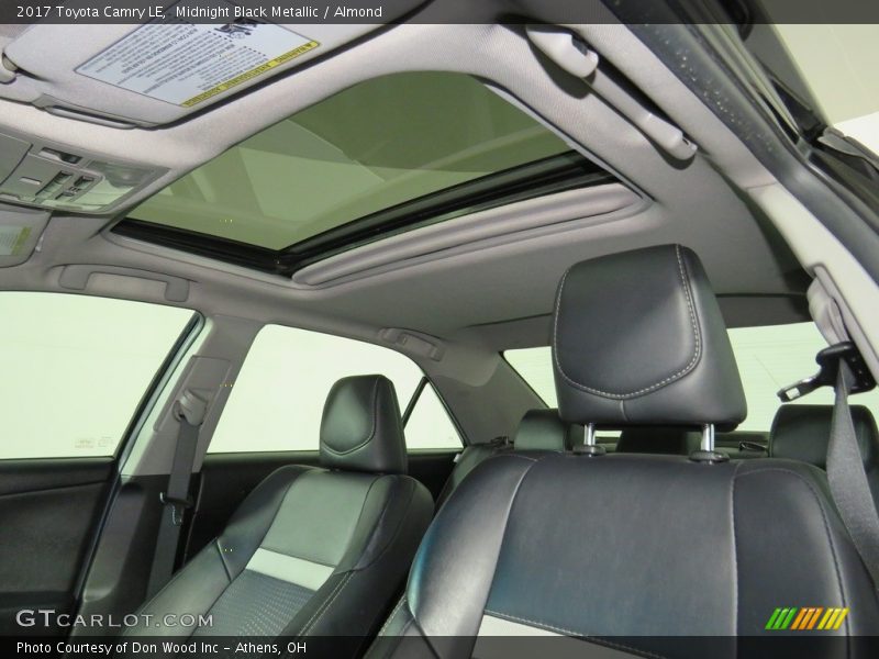 Midnight Black Metallic / Almond 2017 Toyota Camry LE