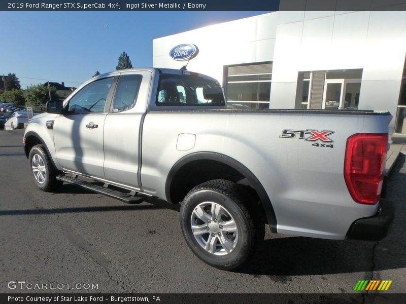 Ingot Silver Metallic / Ebony 2019 Ford Ranger STX SuperCab 4x4