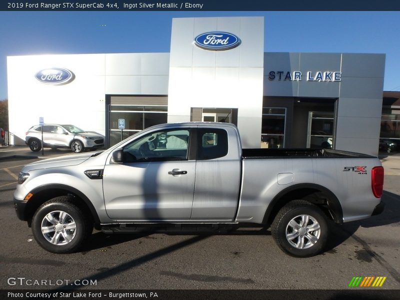 Ingot Silver Metallic / Ebony 2019 Ford Ranger STX SuperCab 4x4