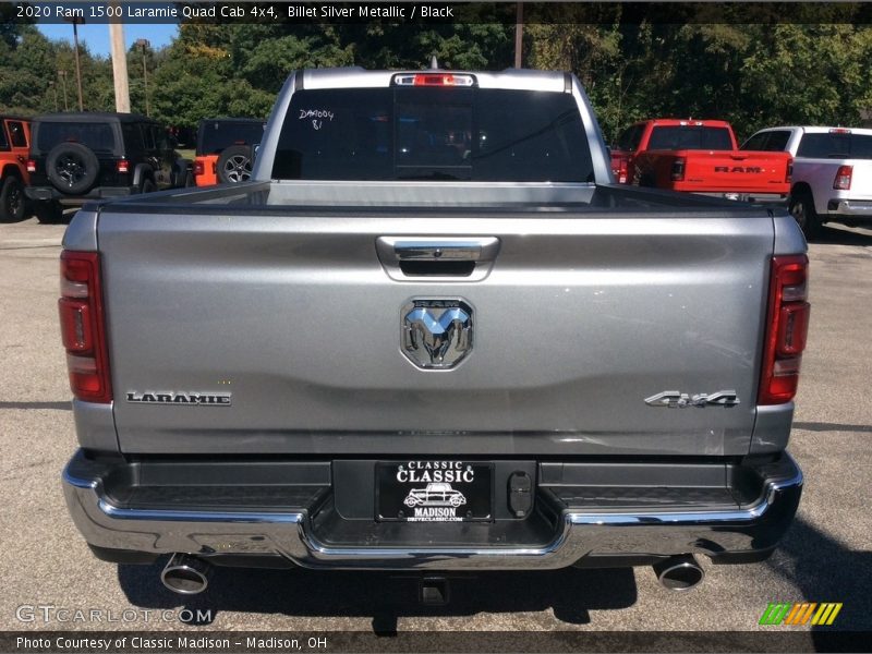 Billet Silver Metallic / Black 2020 Ram 1500 Laramie Quad Cab 4x4