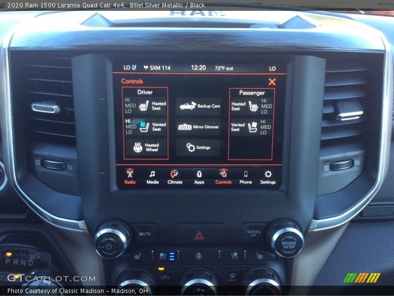 Billet Silver Metallic / Black 2020 Ram 1500 Laramie Quad Cab 4x4