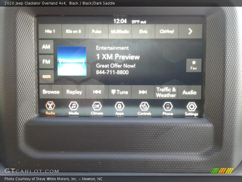 Black / Black/Dark Saddle 2020 Jeep Gladiator Overland 4x4