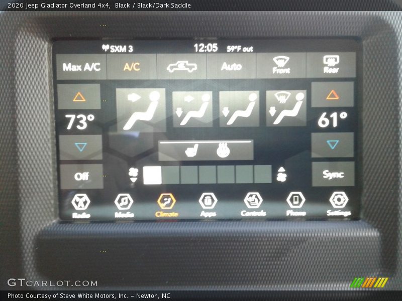 Black / Black/Dark Saddle 2020 Jeep Gladiator Overland 4x4