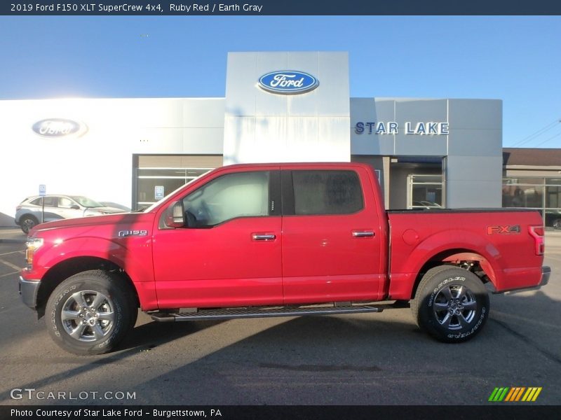 Ruby Red / Earth Gray 2019 Ford F150 XLT SuperCrew 4x4