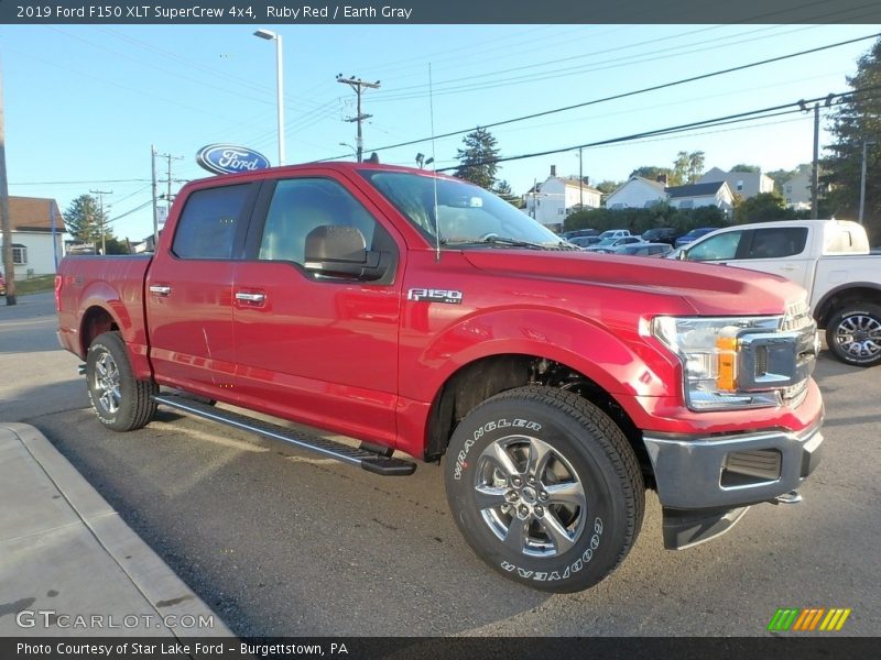 Ruby Red / Earth Gray 2019 Ford F150 XLT SuperCrew 4x4