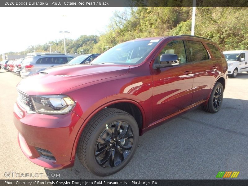Octane Red Pearl / Black 2020 Dodge Durango GT AWD