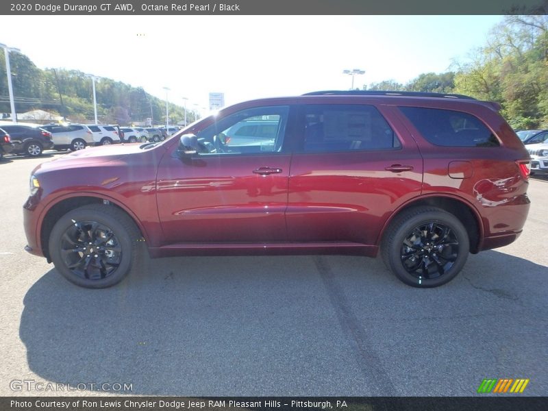 Octane Red Pearl / Black 2020 Dodge Durango GT AWD