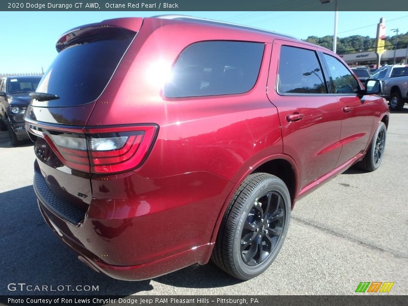 Octane Red Pearl / Black 2020 Dodge Durango GT AWD