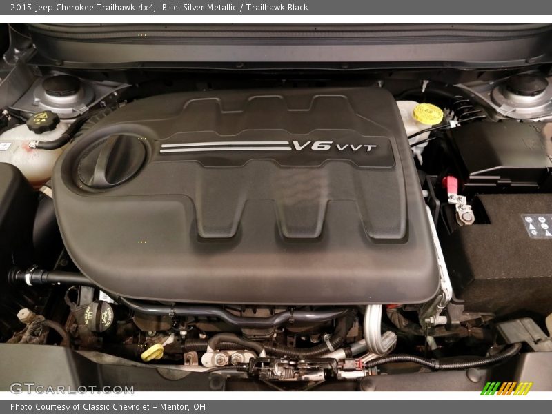 Billet Silver Metallic / Trailhawk Black 2015 Jeep Cherokee Trailhawk 4x4