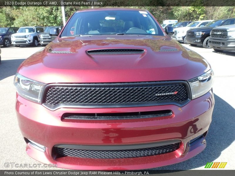 Octane Red Pearl / Black 2020 Dodge Durango GT AWD