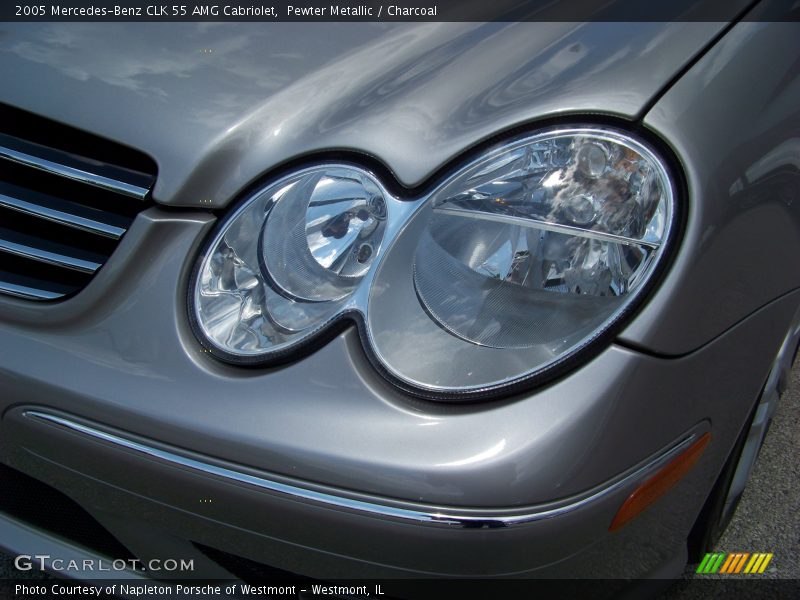 Pewter Metallic / Charcoal 2005 Mercedes-Benz CLK 55 AMG Cabriolet