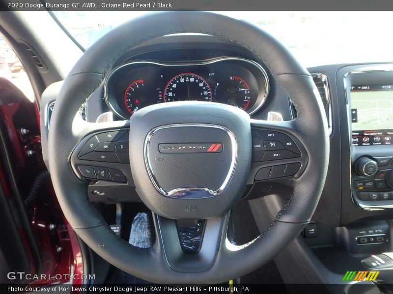 Octane Red Pearl / Black 2020 Dodge Durango GT AWD