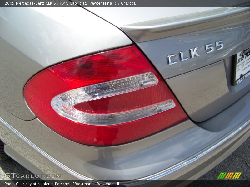 Pewter Metallic / Charcoal 2005 Mercedes-Benz CLK 55 AMG Cabriolet