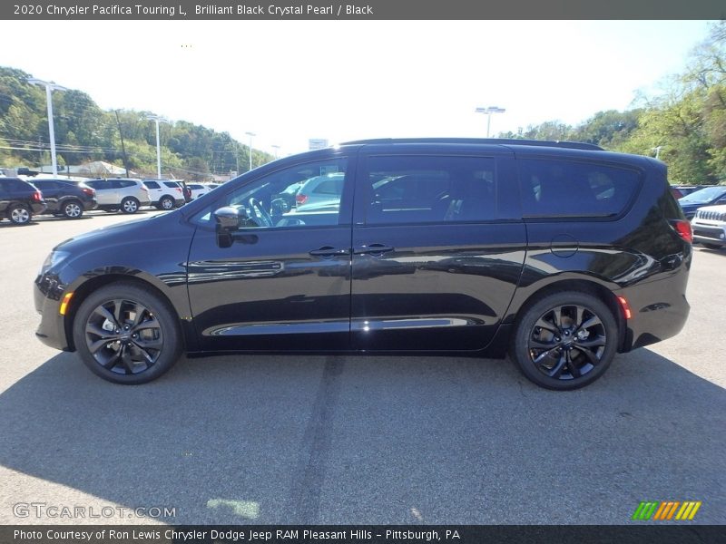 Brilliant Black Crystal Pearl / Black 2020 Chrysler Pacifica Touring L