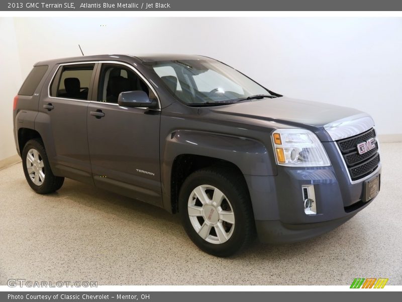Atlantis Blue Metallic / Jet Black 2013 GMC Terrain SLE