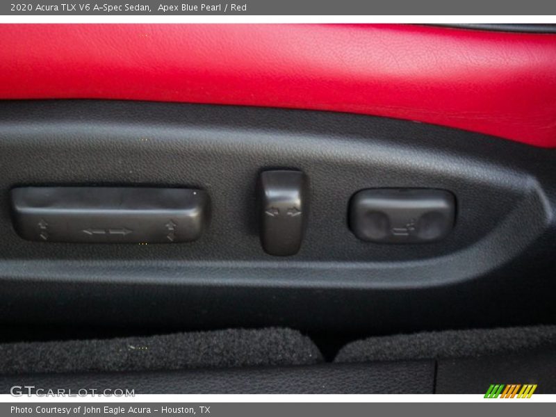 Apex Blue Pearl / Red 2020 Acura TLX V6 A-Spec Sedan