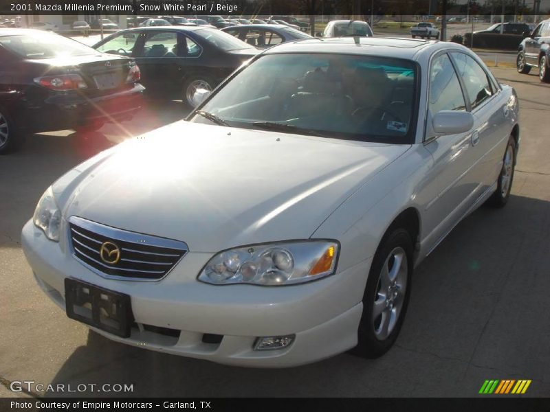 Snow White Pearl / Beige 2001 Mazda Millenia Premium