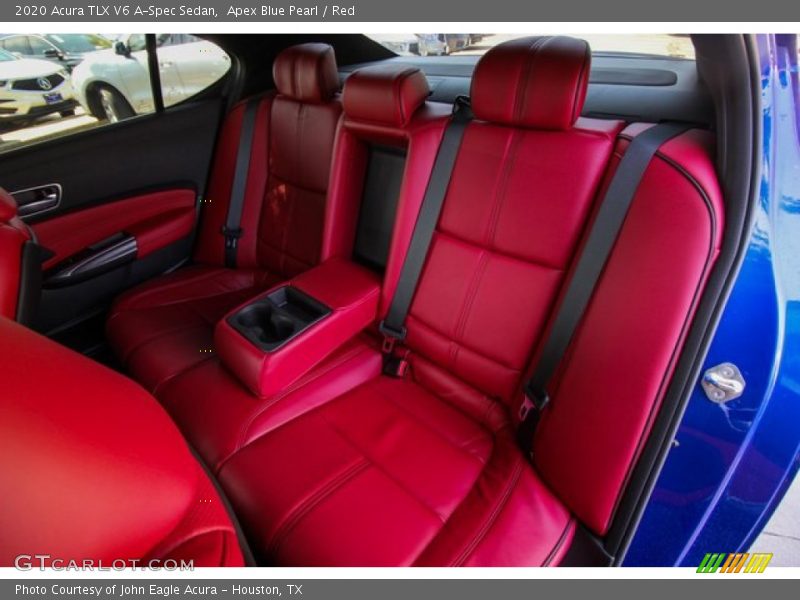 Apex Blue Pearl / Red 2020 Acura TLX V6 A-Spec Sedan
