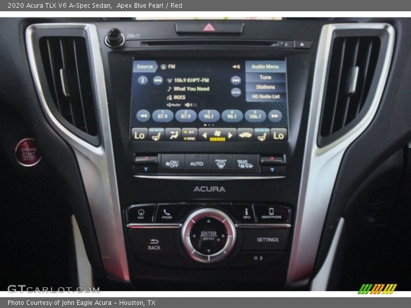 Apex Blue Pearl / Red 2020 Acura TLX V6 A-Spec Sedan