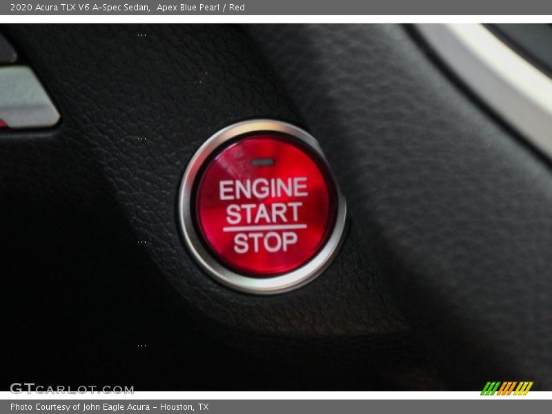 Apex Blue Pearl / Red 2020 Acura TLX V6 A-Spec Sedan