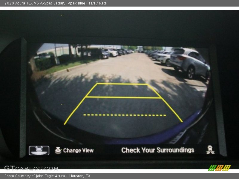 Apex Blue Pearl / Red 2020 Acura TLX V6 A-Spec Sedan