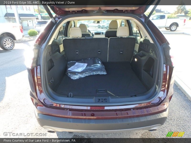 Burgundy Velvet / Dune 2019 Ford Edge SEL AWD