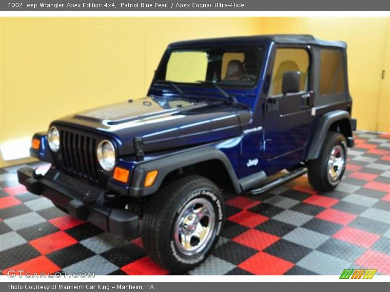 Patriot Blue Pearl / Apex Cognac Ultra-Hide 2002 Jeep Wrangler Apex Edition 4x4
