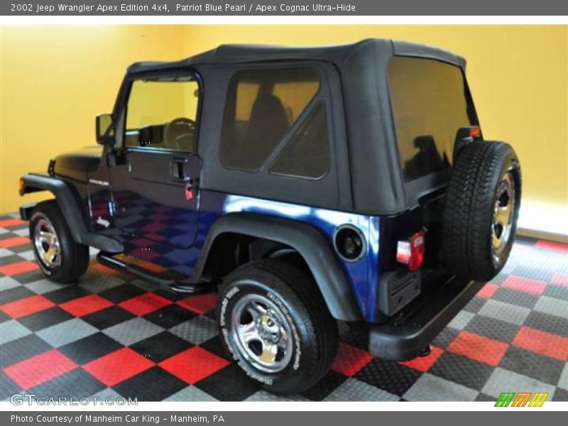 Patriot Blue Pearl / Apex Cognac Ultra-Hide 2002 Jeep Wrangler Apex Edition 4x4