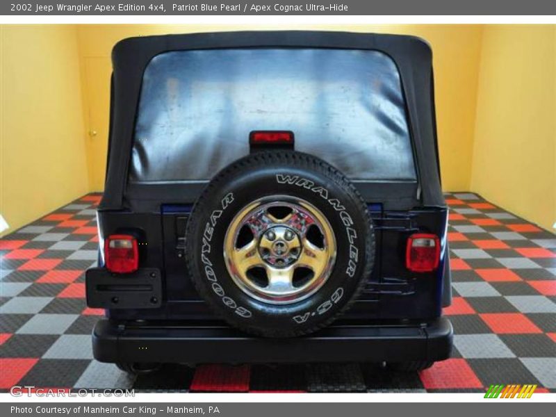 Patriot Blue Pearl / Apex Cognac Ultra-Hide 2002 Jeep Wrangler Apex Edition 4x4