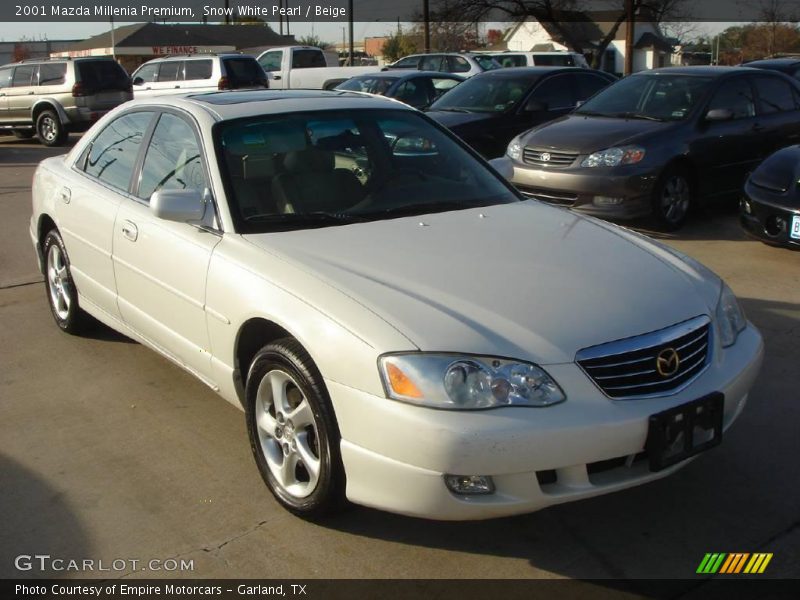 Snow White Pearl / Beige 2001 Mazda Millenia Premium