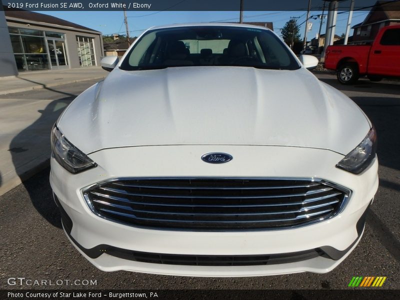 Oxford White / Ebony 2019 Ford Fusion SE AWD