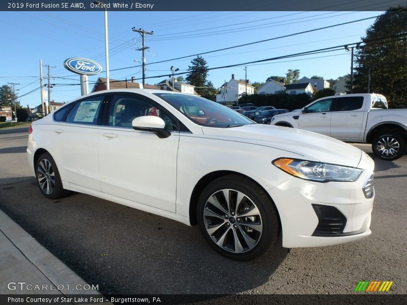 Oxford White / Ebony 2019 Ford Fusion SE AWD