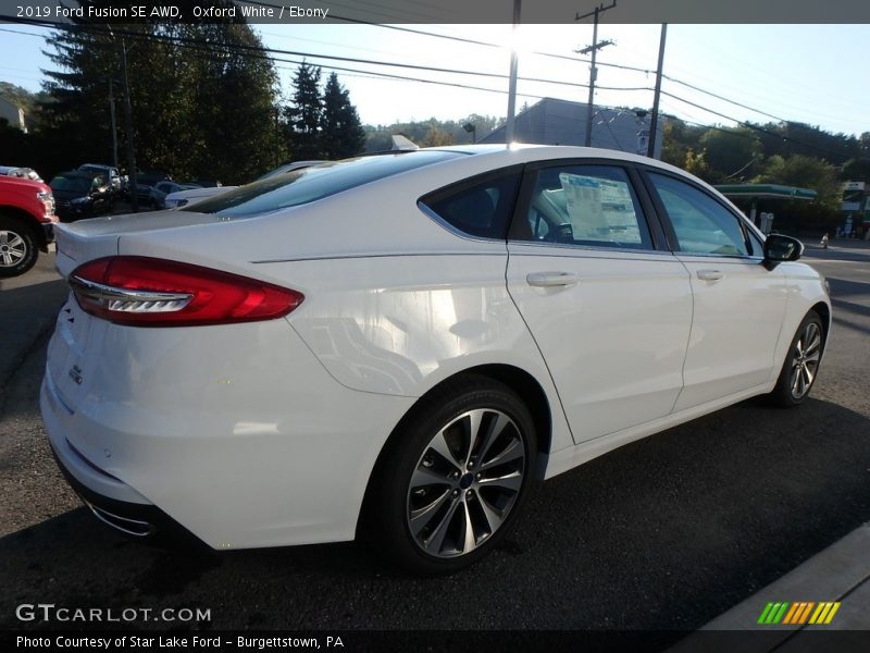 Oxford White / Ebony 2019 Ford Fusion SE AWD