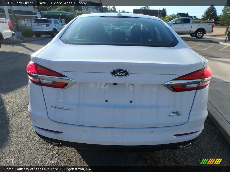 Oxford White / Ebony 2019 Ford Fusion SE AWD