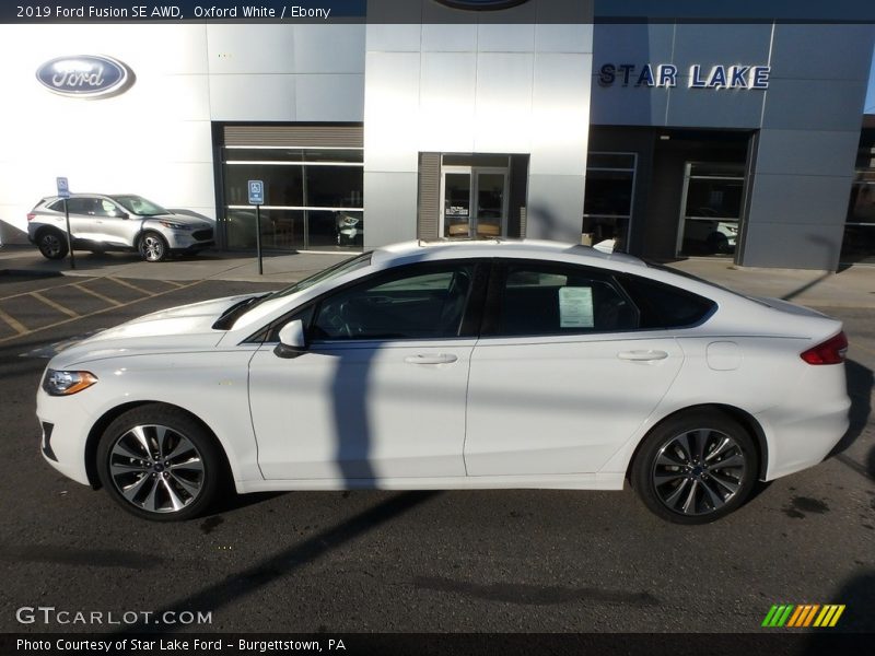 Oxford White / Ebony 2019 Ford Fusion SE AWD