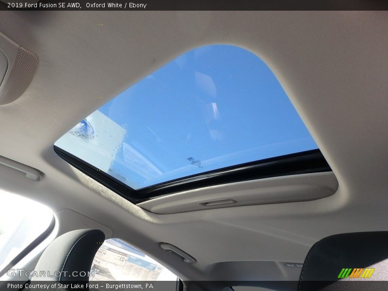 Oxford White / Ebony 2019 Ford Fusion SE AWD