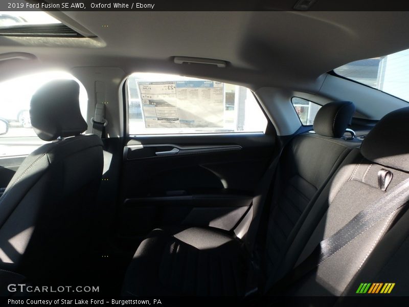 Oxford White / Ebony 2019 Ford Fusion SE AWD